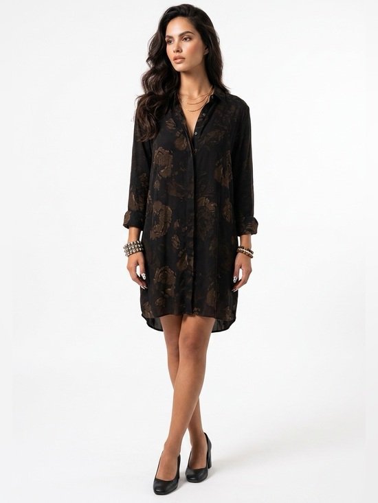 Wilfred Dresses & Skirts - Aritzia | Woman’s Wilfred 100% Silk Bossut Dress | Floral | Long sleeved | US